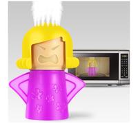Angry Mama Microwave Oven Steam Cleaner, Microwave Cleaner for Kitchens, The Fun and Easy Way to Cleaning work with Amazing Results （purple）