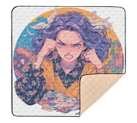 Angry Man Old Lace Large Stylish Baby Gym & Activity Mat for Indoor Outdoor Portable Tummy Time Activity Mat for Baby Toddler Infant, 50'' x 50''