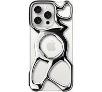 Angry miao Emptiness Phone Case for iPhone 15 Pro Case(Only), Compatible for Magsafe, 22g Lightweight, Heat Dissipation, Ample Protection Silver