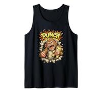 Angry Monkey Punching Wall Roaring Primate Tank Top