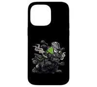 Angry Motorcycle Cartoon Character Rider Art Case for iPhone 14 Pro Max