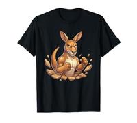 Angry Muscular Kangaroo Boxing Fighter Mascot T-Shirt