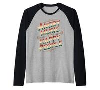 Angry Music for Happy People Emo Fan Punk Listener - Raglan Baseball Tee