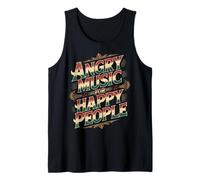Angry Music for Happy People Emo Fan Punk Listener - Tank Top