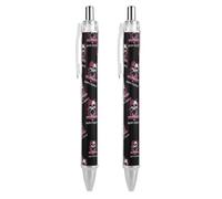 Angry Music for Happy People Smooth Retractable Ballpoint Pens 2 PCS