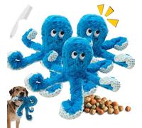 Angry Octopus Dog Toy, Octopus Squeaky Toys, 2026 Upgrade Waterproof Inner Layer Tough Dog Toys, Squeaker & with Food-Dispensing Tentacles, Stuffed Chew Toy for Small Medium Dogs (1)