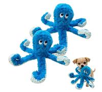 Angry Octopus Dog Toy With Squeaker & With Food - Dispensing Tentacles, Tough Octopus Interactive Dog Toys, Durable Interactive Chew Toys for Small, Medium and Large Dogs Training (2pcs)