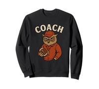 Angry Owl Coach Sports Strategy Retro Graphic Sweatshirt