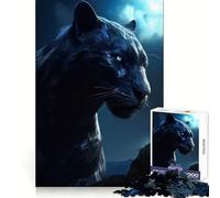Angry Panther at Night 1000 Piece Jigsaws for Adults Puzzle Focus Training Stress Free Fun Tight Join Creative Gift (38x52cm)