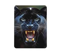 Angry Panthers Car Air Freshener Automotive Aromatherapy Tablets Hanging Scented Cards Rearview Mirror Square
