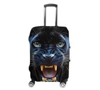 Angry Panthers Travel Luggage Case Cover Washable Suitcase Protector Funny Protective Baggage Fits 19-32 Inch