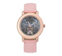 Angry Panthers Women Simplicity Watch with Leather Strap Easy Reader Ladies Wristwatch