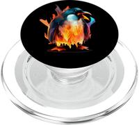 Angry Penguin on Fire PopSockets PopGrip for MagSafe