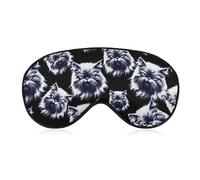 Angry Persian Cat Blackout Sleep Mask for Side Sleeper Soft Covers for Travel Essentials Nap