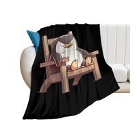 Angry Pingu Fleece Blanket Lightweight Throw Blankets for Couch Bed Soft Warm Blanket 30"*40"（76 * 100cm）