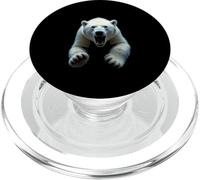 Angry Polar Bear Head Roaring Wild Animal Arctic Art PopSockets PopGrip for MagSafe