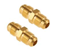 Angry Pony Flare 5/16 Male Pipe Fitting for High Pressure Pipe Connection, 2 PCS Brass Fitting