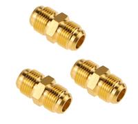 Angry Pony Flare 5/8 Male Pipe Fitting for High Pressure Pipe Connection, 3 PCS Brass Fitting