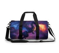 Angry Purple Dragon Gym Bag Travel Duffel for Men Women