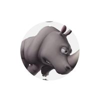 Angry Rhino Printing 10 Pcs Air Freshener Cards,Car Scented Hanging Sheets Air Freshener Set For Car Decoration