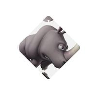 Angry Rhino Printing 10 Pcs Air Freshener Cards,Car Scented Hanging Sheets Air Freshener Set For Car Decoration