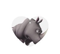Angry Rhino Printing 10 Pcs Air Freshener Cards,Car Scented Hanging Sheets Air Freshener Set For Car Decoration