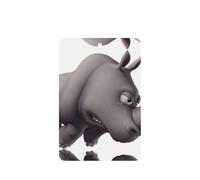 Angry Rhino Printing 10 Pcs Air Freshener Cards,Car Scented Hanging Sheets Air Freshener Set For Car Decoration