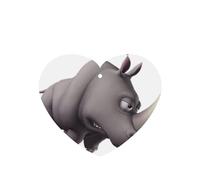 Angry Rhino Printing Fashion Car Air Freshener Cards 10 Pcs Car Scented Hanging Sheets