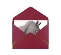 Angry Rhino Thank You Card Envelope 4x6 Inch Wedding Baby Shower Thank You Bride Shower Business Birthday.