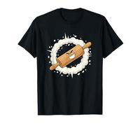 Angry Rolling Pin Cartoon Funny Baking Kitchen T-Shirt