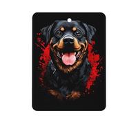 Angry Rottweiler Dog 1 PCS Car Air Freshener Hanging Aromatherapy Tablets Automotive Ornament for Auto Room Bathroom Bedside Square