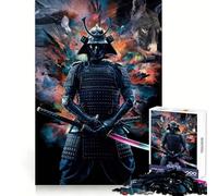 Angry Samurai Head 1000 Pieces Jigsaw Puzzles for Adults Strategic Think Pleasant Downtime Clean Cut Winter Gift (50x75cm)