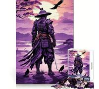 Angry Samurai Head Adult Jigsaw Puzzle1000 Pieces Smart Exercise Soothing Downtime Accurate Edges Holiday Present (38x52cm)