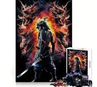 Angry Samurai Head Jigsaw Puzzle for Adults 1000 Pieces Mind Power Restful Escape Uniform Edges Best Gift (50x75cm)