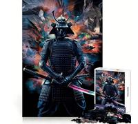 Angry Samurai Head Jigsaw Puzzles 1000 Piece for Teenagers Brain Teasing Quiet Fun Smooth Edges Birthday Gift (38x52cm)