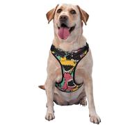 Angry Shark Pattern Pattern Dog Harness - Lightweight,Soft,Adjustable Small Harness and Leash Set, Suitable for Puppy Small and Medium-Sized Dog-Small
