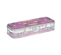 Angry Skull Clear Pencil Cases Box Pen Case Organizer for School Office