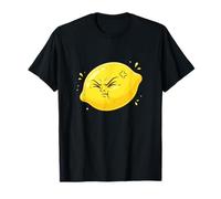Angry Sour Lemon Face Cute Citrus Cartoon T-Shirt