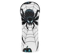 Angry Spider Web Star Black Blue Golf Head Cover Set Headcovers with Number Tag for Driver, Woods and Hybrid 1 Pack