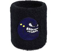 Angry Squash Ball Sweat Band for Wrist - Embroidered Sweat Absorbent Wristband for Men Women - Black Terrycloth Arm Band for Squash Game & Trainings - Gift for Squash Sport Player