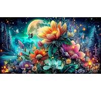 Angry-Sunflower 1000 Piece Jigsaw Puzzles for Age 12 Years Kids Challenging & Brainteasing Decoration 38x26cm/1000pcs