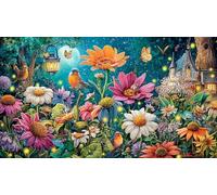 Angry-Sunflower 1000Pc Jigsaw Puzzles for Family 100% Recycled Cardboard Challenging & Brainteasing 75x50cm/1000pcs