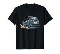 Angry Tank Rolling War Machine Cartoon Gamer T-Shirt