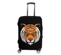 Angry Tiger Head Luggage Cover Travel Suitcase Protector Anti-Scratch Suitcase Cover S