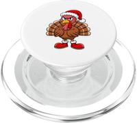 Angry Turkey Santa Boots Funny Christmas PopSockets PopGrip for MagSafe
