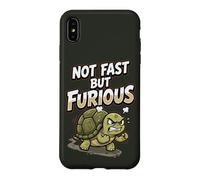 Angry Turtle Not Fast But Furious Funny Case for iPhone XS Max