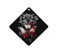 Angry Werewolf Funny Car Air Fresheners Long Lasting Scent Automotive Hanging Scented Cards Tablets