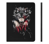 Angry Werewolf Funny Tablet Case with Pen Slot Lightweight Hard Protective Cover Compatible with iPad 2020/Pro 2020/Pro 2021/Air4/Air5