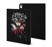 Angry Werewolf Funny Tablet Case with Pen Slot Lightweight Hard Protective Cover Compatible with iPad 2020/Pro 2020/Pro 2021/Air4/Air5