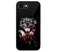 Angry Werewolf Printed Phone Case Cute Slim Glass Cellphone Protective Cover Unisex Compatible with iPhone 16/16 Plus/16 Pro/16 Pro Max/16 E